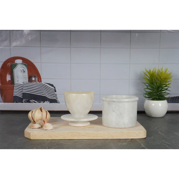 Wrought Studio™ Creuzer Marble Butter Dish Wayfair
